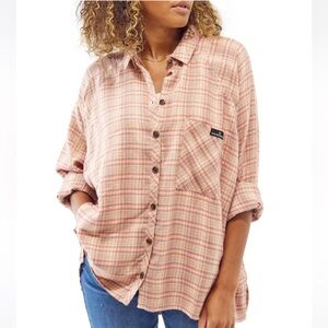 BDG Urban Outfitters Brendan Plaid Flannel Button-Up Shirt